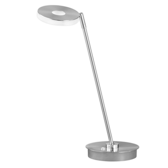 LED-pöytälamppu Dent, himmennys, CCT, 8W, nikkeli