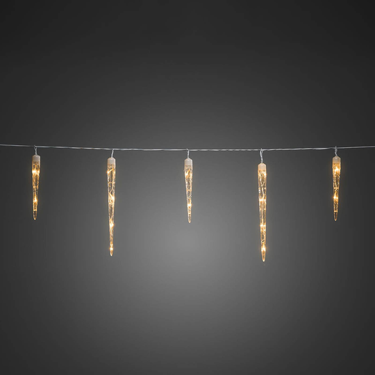 LED-valoketju Jääpuikot 500 cm