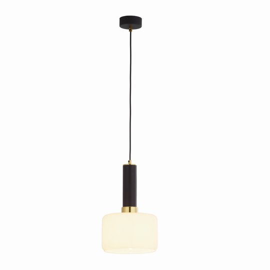 Riippuvalo Viva, opaali/musta/messkinki, 1 lamp.