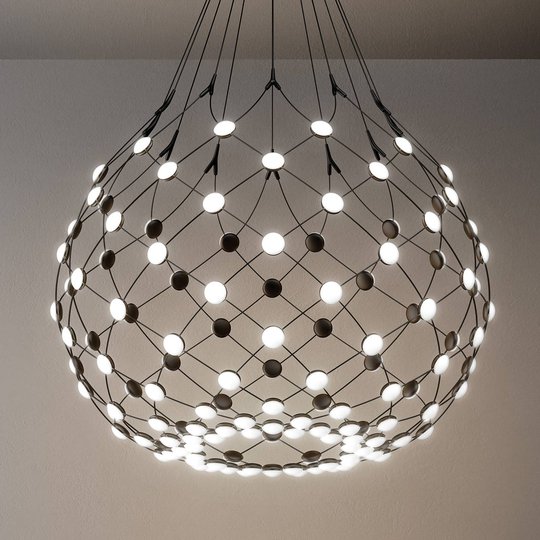 Luceplan Mesh riippuvalaisin Ø 80 cm 2 m ripustin