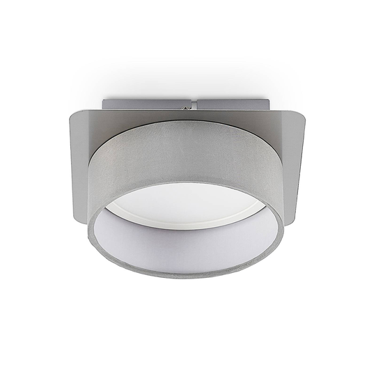 Lindby Aviola -LED-kattovalaisin, kangasvarjostin