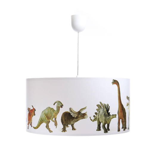 Lastenhuoneen riippuvalo Dino, valokuvakuviointi