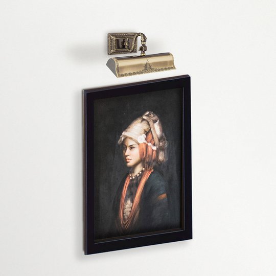 Tauluvalaisin Capitel ruskeakulta, 31 cm
