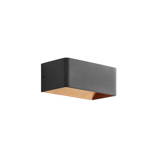 Arcchio Karam -LED-seinävalaisin, 20 cm, musta