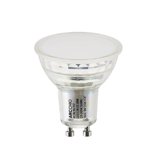 LED-heljastinlamppu GU10 5 W 3 000 K 120° lasi