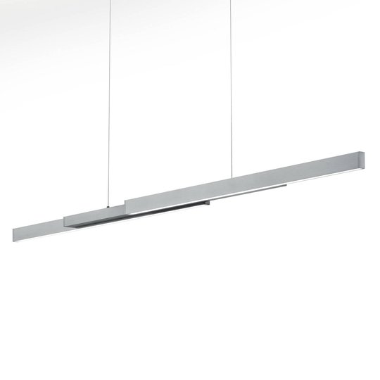 LED-riippuvalaisin Lara, 134 cm, nikkeliä