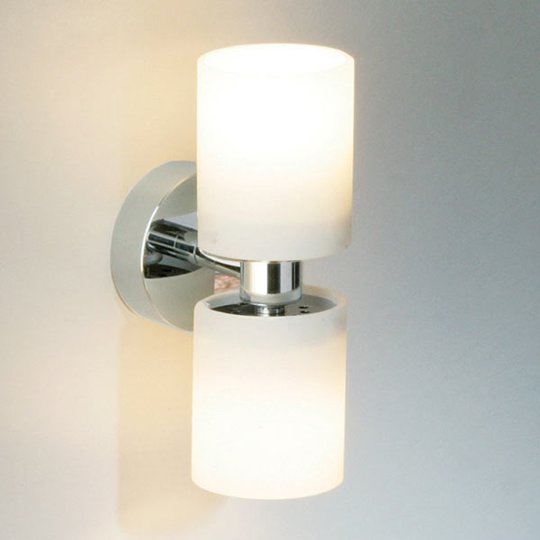 Seinävalaisin TUBE TWIN SHORT, kromi