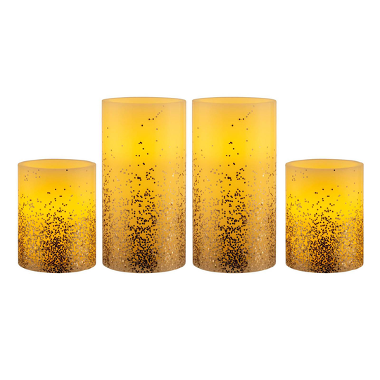 Pauleen Golden Glitter Candle -LED-kynttilä 4 kpl