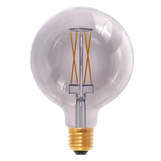 E27 6W 920 -LED-globe-lamppu smokey grey