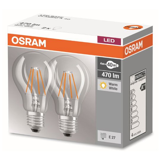 E27 4 W 827 LED-hehkulamppu kultaa 2 kpl:n setti