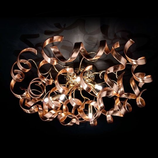 Viehättävä kattovalaisin Copper, kupari