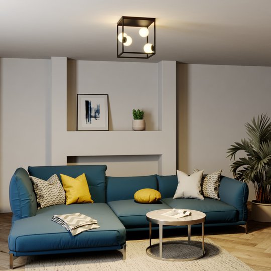 Lindby Utopia -LED-kattovalaisin, 4-lamppuinen