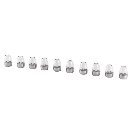 ELC Nicuria -LED-aurinkolamput, teräs, 10 kpl