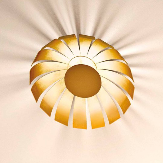 Kullattu LED-design-kattovalaisin Loto, 20 cm