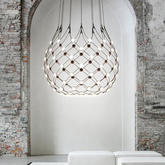 Luceplan Mesh riippuvalaisin Ø 100 cm 1 m ripustin