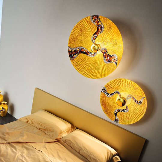 KOLARZ Luna Kiss Gold -seinävalaisin 24 k, Ø 89 cm