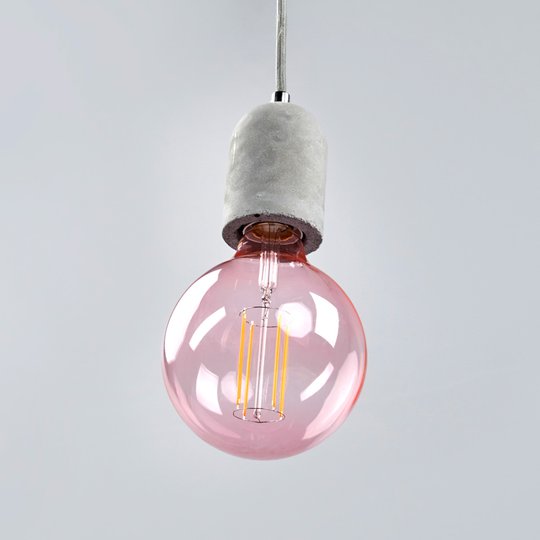 Näyttävä LED-riippuvalaisin Concrete
