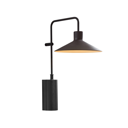Bover Platet A01 -LED-ulkoseinälamppu, musta