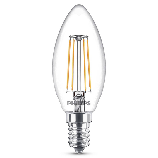 Philips E14 LED-kynttilälamppu 4,3W lämmin valk.