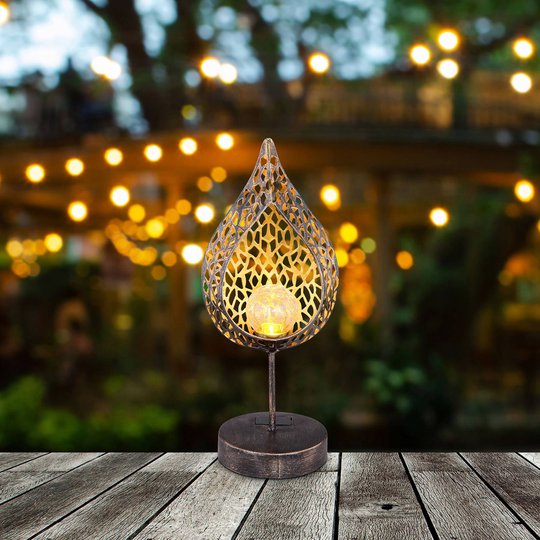 Aurinkokäyttöinen LED-lamppu 33528, lehtimuotoilu