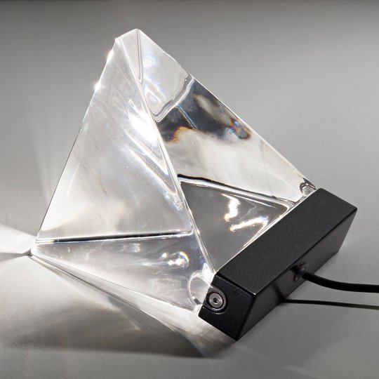 Fabbian Tripla -LED-pöytälamppu, antrasiitti