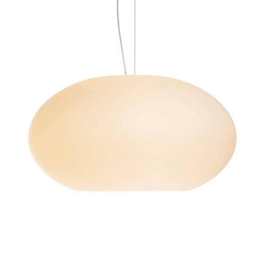 AIH-riippuvalaisin lasia 38 cm, matta kerma