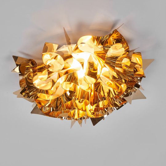 Slamp Veli Medium -design-kattovalo Ø 53 cm kulta