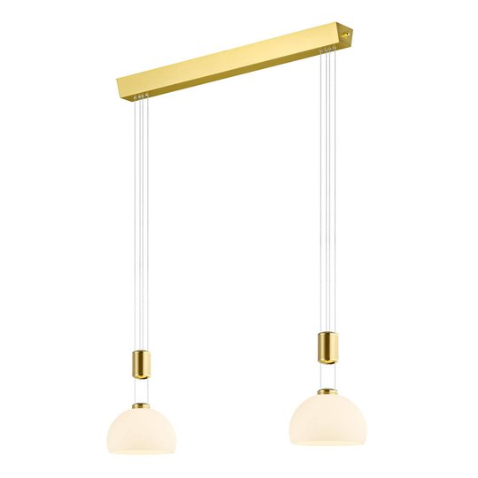 BANKAMP Meisterwerke -riippuvalo 2-lamp. messinki