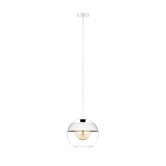 Monochrome Flash-riippuvalo kirkas/valkoinen Ø25cm