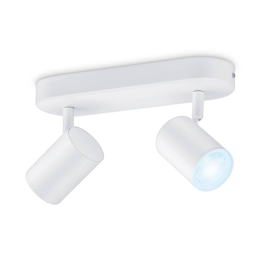 WiZ Imageo-LED-spotti, 2 lamppu, 2700–6500 K valk.