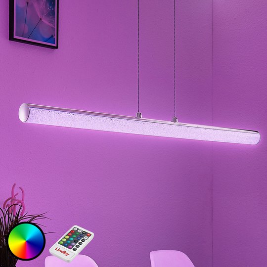 LED-riippuvalo Fria, sylinteri, RGB, kaukosäädin