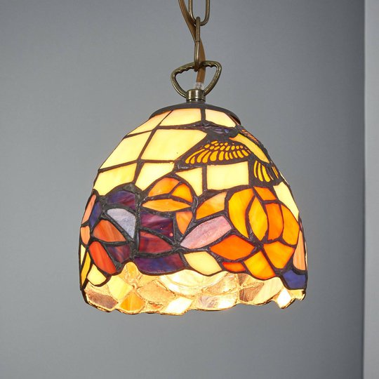 Tiffanytyylinen riippuvalaisin COLIBRI