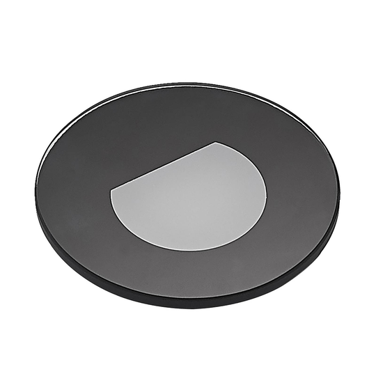 Arcchio Vexi-LED-uppovalaisin CCT, musta, Ø 7,8 cm