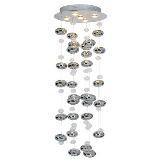 Riippuvalaisin Wakusei LED 45 cm, kromi