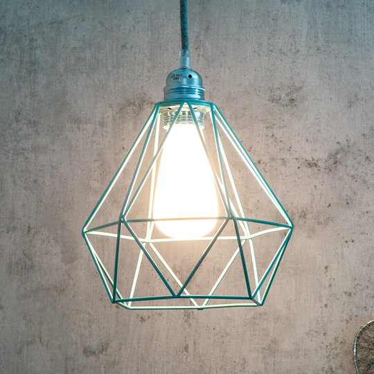 SEGULA Diamant riippuvalo, turkoosi häkkivarjostin