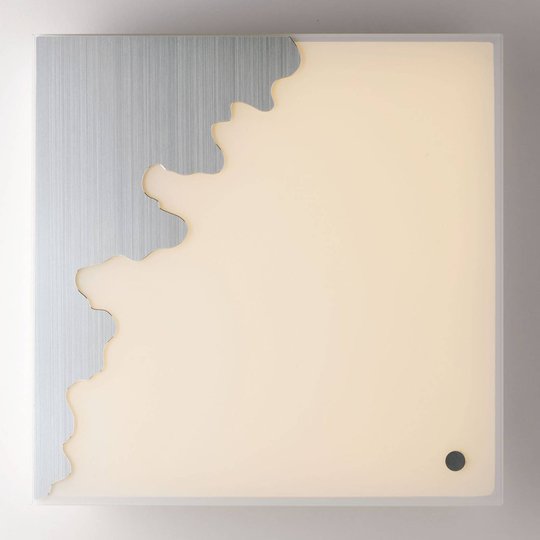 Seinävalo Chic Tuya kulmikas hopea 58x58cm