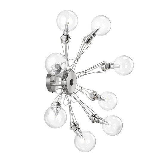 Lumina Matrix Otto -seinävalaisin 8-lamp., nikkeli