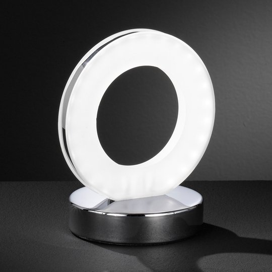 Renkaanmuotoinen LED-pöytälamppu Ole
