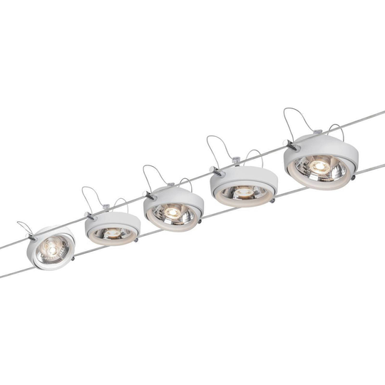 Paulmann Powerline-LED-vaijerijärj. 5x, valkoinen