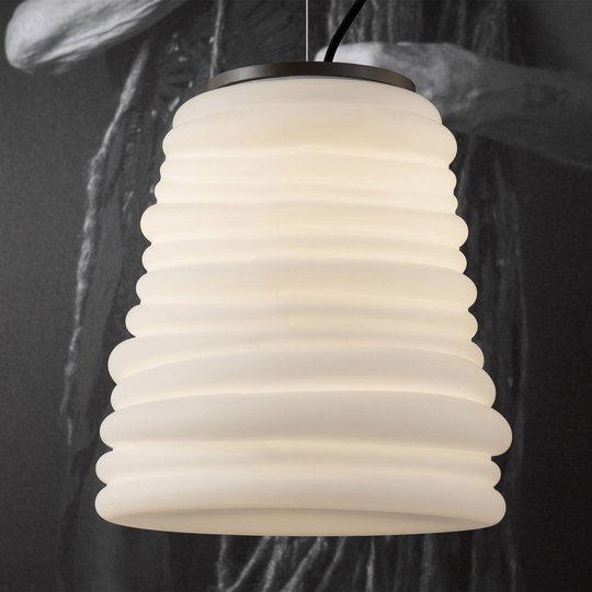 Karman Bibendum-LED-riippuvalaisin Ø30cm valkoinen