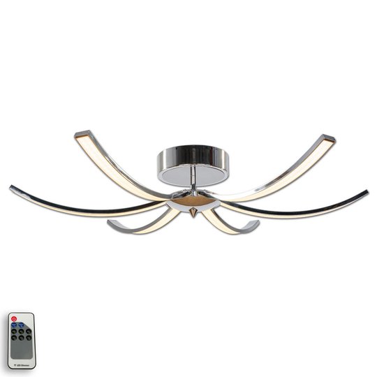 LED-kattovalaisin Umbra 6-lamppuinen 91 cm, kromi