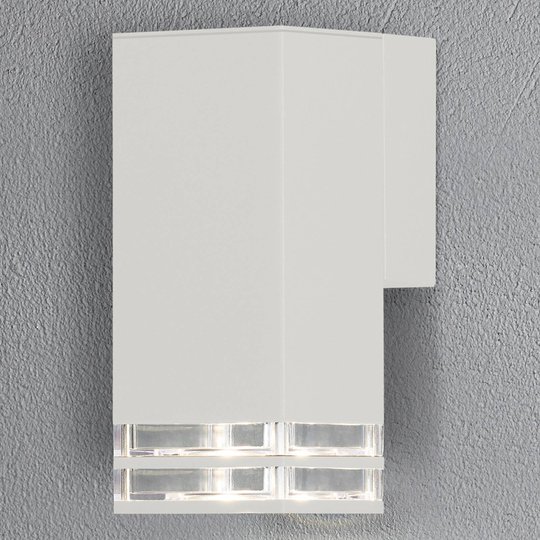 Ulkoseinälamppu Antares Downlight 19cm valkoinen