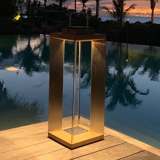 Aurinkokäyttöinen LED-lyhty Teckinox, 65,5 cm