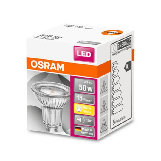 OSRAM-LED-heljastin Star GU10 4,3W 120°
