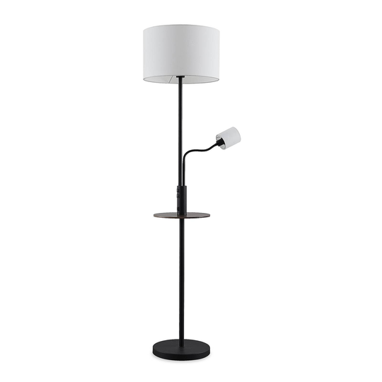 Lindby Aovan -lattiavalo tasolla, USB, musta