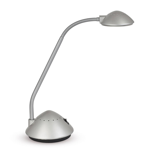 LED-työpöytävalaisin MAULarc, hopea
