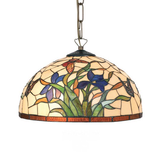 Tiffany-tyylinen Elanda-riippuvalaisin, 1-lamp.