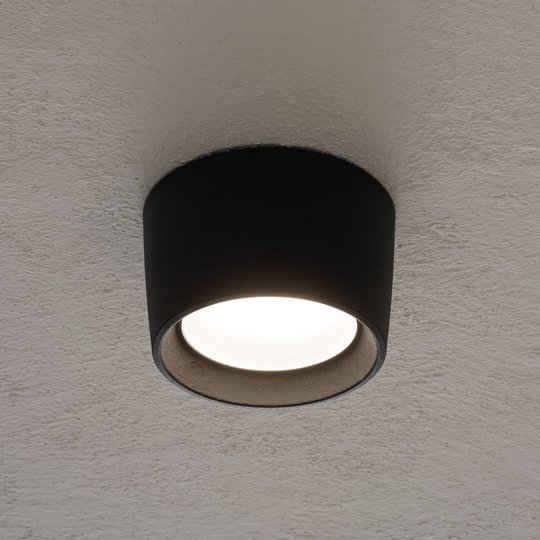 Livia-alasvalo Ø 16 cm CCT musta/frosted