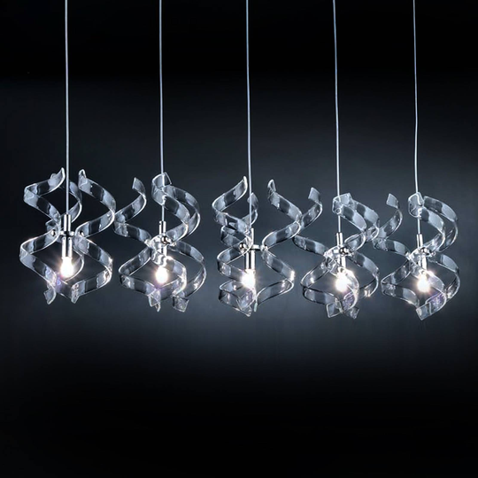 Riippuvalo Crystal, 5-lamppuinen