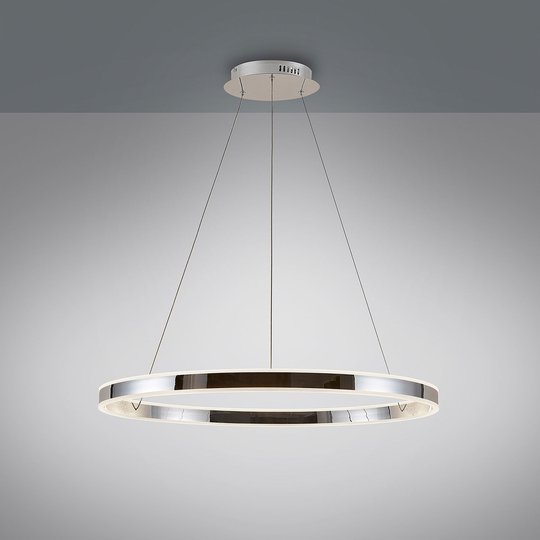 LED-riippuvalo Lyani, kromi, himmennettävä, 80 cm